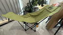 小魔四挡折叠躺椅 户外折叠椅露营椅子便携午休椅午睡床带脚托 绿 实拍图
