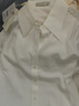 尚都比拉职业正装衬衫春秋气质长袖上衣女士高级感白色衬衣 云白 M 实拍图