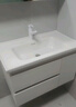 浴美优品实木浴室柜陶瓷一体盆卫生间洗手洗脸盆柜组合洗漱台镜柜奶油风 L16吊柜80cm普通镜柜+陶瓷盆 实拍图