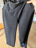 米度丽 孕妇裤冬季外穿阔腿裤加绒无托腹直筒休闲裤孕妇装冬装 黑色 XL 实拍图