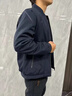 罗蒙（ROMON）外套男时尚夹克男士行政商务休闲立领棒球服上衣男深兰XL 实拍图