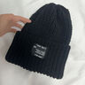目丸帽子男士秋冬季毛线帽加绒保暖百搭冷帽宽松大头围显脸小针织帽男 黑色小标【加绒加厚】 实拍图