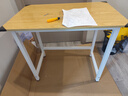舒客艺家 电脑桌台式小户型小桌子家用学习桌写字办公书桌电竞长条桌子 木纹白架单桌80*50*74 加固电脑桌 实拍图