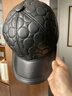 百帽王陈道明同款帽子秋冬季高档一级真皮棒球帽中老年羊皮帽青年鸭舌帽 圆形（封口款）100%真皮 S 可调节小码(54-56)cm头围 实拍图