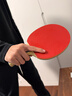 红双喜（DHS）狂飚五星级乒乓球拍横拍双面反胶弧圈结合快攻H5002 附拍套 实拍图