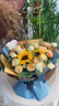艾斯维娜鲜花速递向日葵混搭花束生日礼物全国同城配送 向日葵香槟韩式花束 实拍图