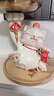 赟娅创意招财猫玄关钥匙收纳摆件客厅发财猫装饰摆设乔迁之喜搬家礼物 招财福猫+收纳木架+平安喜乐摆台 实拍图