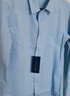 罗蒙（ROMON）纯色商务职业正装男士衬衫工装男装长袖衬衣男CS108蓝色3XL 实拍图
