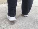 安踏运动鞋女鞋秋冬新款防水皮面跑步鞋休闲鞋百搭轻便软底减震小白鞋 【店长力荐热卖皮面防水鞋】白色 38.5 (240mm) 实拍图
