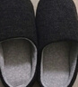 内泊（NEIBO）乳胶棉拖鞋男冬季天女士室内家居鞋大码防滑防臭橡胶软底羊毛茶46 实拍图