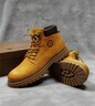 骆驼（CAMEL）【王俊凯同款】马丁靴男新款百搭男士大黄靴户外徒步工装登山靴子 G122W7757TR 金黄色 (绒里) 42 实拍图