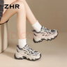 ZHR老爹鞋女轻便小个子增高女鞋秋季新品休闲运动鞋女 ID53银灰色37 实拍图