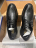 戈耐（GENAI）男士休闲皮鞋男生新郎结婚隐形内增高百搭潮商务鞋真皮透气男鞋子 黑色【真牛皮】8cm内增高 Z82 41 (255mm) 实拍图