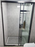 东鹏（DONGPENG）淋浴房三联动推拉门一字形卫生间隔断干湿分离玻璃浴室隔断沐浴房 枪灰缓冲1.2-1.29/2米高|极窄 升级1.0壁厚不锈钢+2cm极窄边框 实拍图