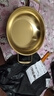 【韩剧同款】加厚不锈钢干锅海鲜锅火锅金色平底浅锅双耳锅泡面锅 单人款19cm【金色】双柄汤锅 实拍图