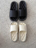 洁丽雅买一送一踩屎感拖鞋女夏季室内家居情侣浴室洗澡防滑防臭凉拖鞋男 白色+黑色 38-39 女+男42-43 实拍图