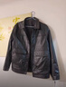 凯撒（KAISER）海宁真皮皮衣男士翻领短款夹克头层牛皮工装单款休闲机车修身外套 黑色单皮 2XL 136-150斤 晒单实拍图