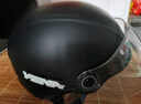 野马（YEMA）3c认证新国标A类365S电动车头盔男女加大码大号大头围夏季摩托车安全帽 皮亚黑配透明长镜 实拍图