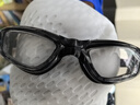 适美佳泳镜男女防雾高清大框游泳镜时尚电镀成人游泳眼镜通用连体耳塞 8016F黑色透明款 实拍图
