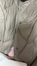雪中飞新款时尚百搭经典斜插大口袋防风袖口保暖女士短款羽绒服女 松木卡其|7467 M /165/88A 实拍图