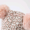 戴维贝拉（DAVE＆BELLA）新款加绒保暖女童帽子女宝宝秋冬可爱套头帽小童洋气冬帽 粉色豹纹 52( 建议帽围约50-54cm) 实拍图
