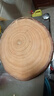 陳州 银杏木砧板实木菜板整木家用案板泰兴白果树菜板原木刀板圆菜墩 【28*4cm】带皮圆 小 1人用 实拍图