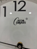 康巴丝（Compas）挂钟客厅 静音钟表客厅石英钟表挂墙时钟 C2866 白色 30.5cm直径 实拍图
