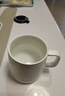 传旗陶瓷马克杯带勺盖咖啡杯牛奶杯早餐杯办公杯男女茶杯描金白400ml 实拍图