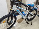 凤凰（Phoenix）儿童自行车山地车男女学生脚踏车6-15岁童车 霸道 白蓝色 22寸 实拍图