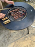 原始人围炉煮茶烧烤炉家用室内烤火炉套装户外烧烤桌取暖盆木炭烧烤架 煎烤套餐：围炉带煎盘+5斤炭+包 实拍图