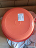 新款圆形家用洗脸盆加厚卫生间厨房洗衣洗菜洗脚宿舍泡脚盆 干邑橙 小号【直径23CM】 实拍图