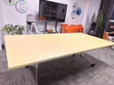 会议桌可折叠移动培训桌长条桌伸缩拼接办公桌子带轮子可锁包送装 颜色尺寸支持定制，请咨询客服 实拍图