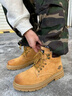 骆驼（CAMEL）【王俊凯同款】加绒马丁靴男鞋秋冬新款大黄靴女户外工装登山靴子 GE122W7757T 金黄色（男款） 43 实拍图