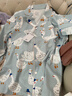 嫚熙（EMXEE）孕妇睡衣产后哺乳春秋季款月子服棉质家居服套装 嫚熙大鹅-两件套（不带哺乳口） L【适合115-135斤】 实拍图