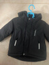戴维贝拉（DAVE＆BELLA）加厚保暖连帽女童棉服男童棉衣外套儿童冬装幼儿小童冬天外出棉袄 碳黑色DB16285-A 90 cm（建议身高80-90cm） 实拍图