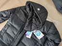 准者运动羽绒服男冬季长款户外保暖加厚鸭绒黑色运动休闲连帽情侣外套 纯正黑 【京仓发货】 S (165) 实拍图