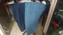 优衣库女装男装宽松廓形牛仔裤/弯刀镰刀裤子25秋冬新款479000 69 藏青色 34 /175/86A 实拍图
