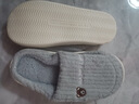 小熊小兔新款秋冬季情侣保暖学生男拖鞋女厚底防滑外穿居家棉拖鞋 小熊小兔棉拖-灰色 38-39 适合37-38 实拍图