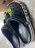 卡骆驰洞洞鞋贝雅卡骆班轻便耐磨一脚蹬休闲鞋|205089 黑色/白色-066 43 (270mm) 实拍图
