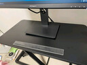 毕亚兹 升降桌 电脑桌 站立式办公升降工作台 显示器增高支架气动显示器台式机笔记本桌家用坐站交替黑色 实拍图
