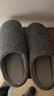 京东京造【羊毛拖】可拆卸双面棉拖鞋秋冬拖鞋男士冬季棉拖大象灰42-43 实拍图