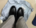 卡帝乐鳄鱼（CARTELO）英伦牛皮商务正装休闲男士低帮系带皮鞋男511  黑色 43 实拍图