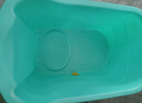 捷贝儿童洗澡桶宝宝浴桶婴儿大号浴盆可坐小孩泡澡桶家用浴缸全身澡盆 淡绿色（0-15岁）加长款 实拍图