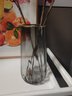 盛世泰堡玻璃花瓶透明水培容器插花瓶客厅桌面摆件T形竖棱款 20cm 实拍图