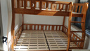 临稚胡桃木 儿童上下床实木高低床双层床上下铺床两层木床子母床 爬梯款 上铺宽1.4米下铺宽1.6米 实拍图