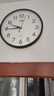 康巴丝（Compas）挂钟客厅 简约静音客厅石英钟表挂墙时钟 c2866 黑色 30.5cm直径 实拍图