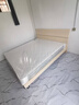 全友家居 床原木风现代简约主卧室双人大床1.8x2米家用高脚板式床家具 实拍图