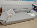 福罗帝（FROUDE）沙发真皮沙发双人位客厅沙发现代简约小户型北欧会客头层牛皮沙发 【严苛选材高端头层牛皮】海绵款-浅灰 大三人1.9米 实拍图