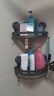 百悍卫生间吸盘置物架浴室三角架免打孔挂件厕所墙上挂架墙角收纳架子 实拍图