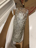 吕姆克花瓶玻璃简约摆件富贵竹大号高花瓶水培容器直筒冰纹瓶高30cm5622 实拍图